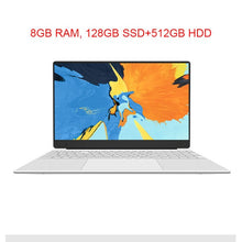 Load image into Gallery viewer, 15.6 inch Laptop 8GB RAM Laptop 128GB/256GB/512GB SSD Intel Celeron J3455 1080P FHD display Windows 10 PRO Full Layout Keyboard