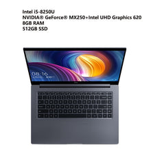 Load image into Gallery viewer, Xiaomi Mi Laptop Pro 15.6 inch Notebook i5/i7 8GB/16GB MX250 English Win10 Dual Dedicated Graphics Card Fingerprint Front Camera