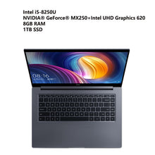 Load image into Gallery viewer, Xiaomi Mi Laptop Pro 15.6 inch Notebook i5/i7 8GB/16GB MX250 English Win10 Dual Dedicated Graphics Card Fingerprint Front Camera