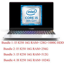 Load image into Gallery viewer, 15.6"  Laptop Russian Win10/ laser keyboard Intel i7-4500U/6500U I5 8250U 8G/16G RAM DDR4 1024G SSD metal shell Backlit keyboard